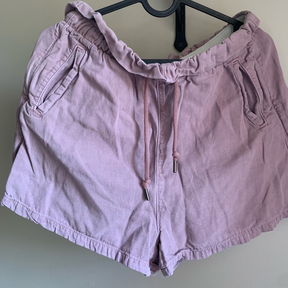 Urban Outfitters Dusty Pink Paper Bag Shorts